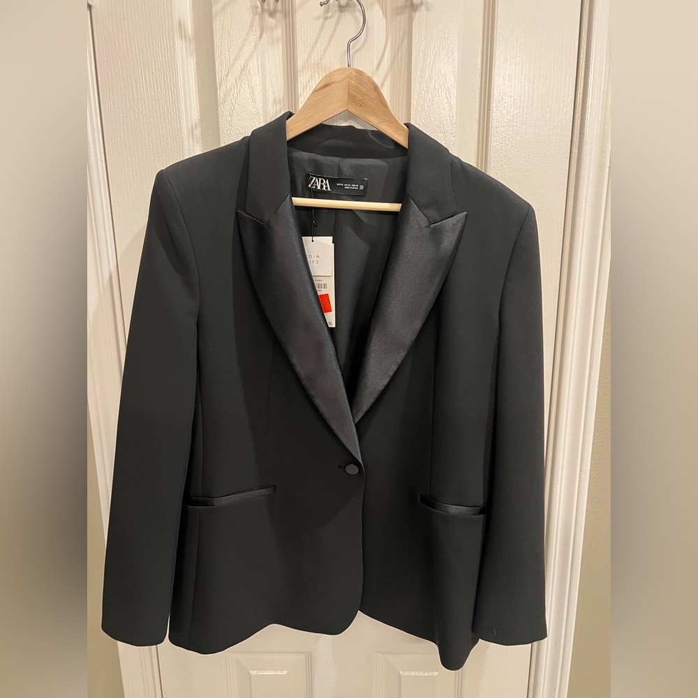 Zara Black Blazer Suit Jacket